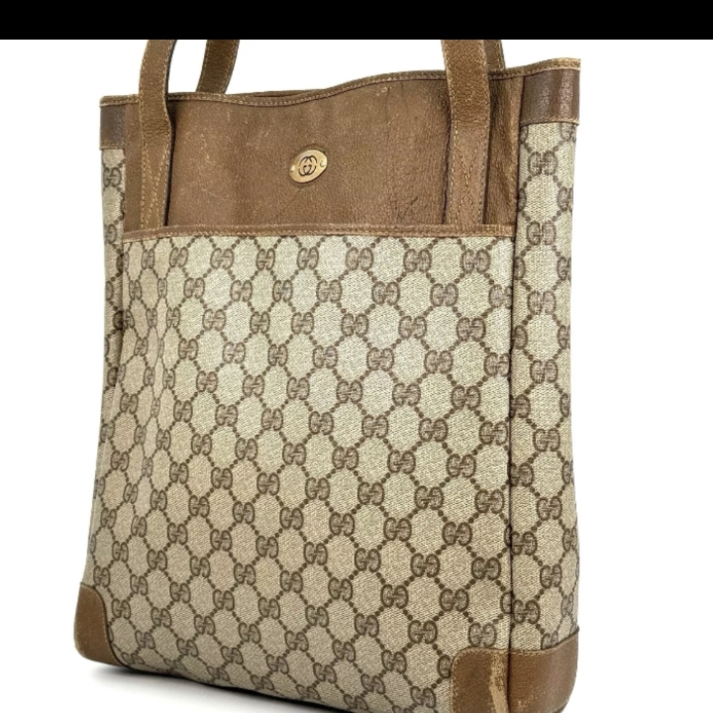 **SOLD**Gucci Brown and Tan Women's Tote Bag